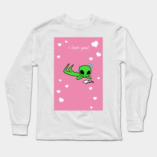 I Love You - Reading Alien Long Sleeve T-Shirt